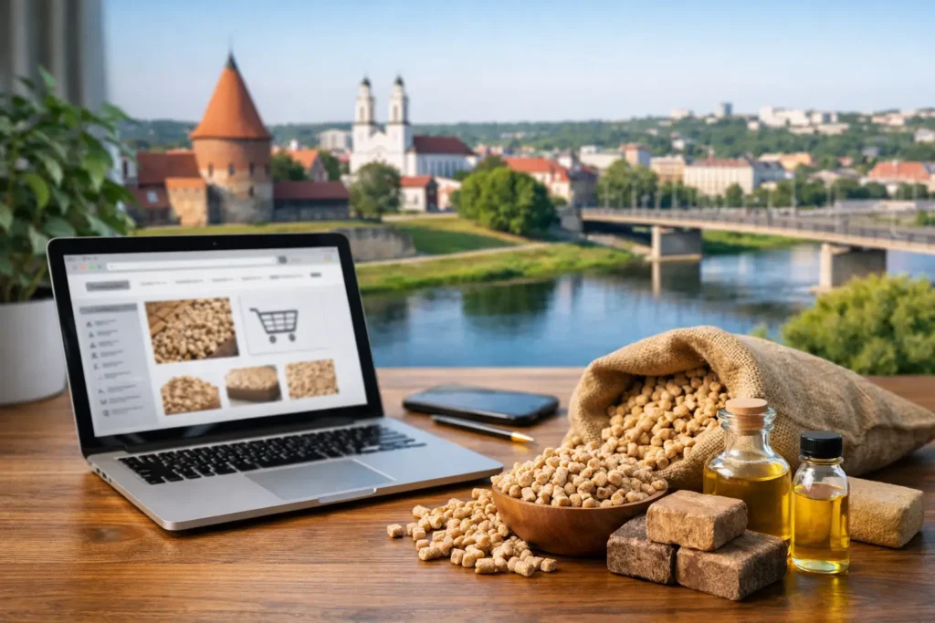 Biokuro pirkimo internetu gidas Kaunui